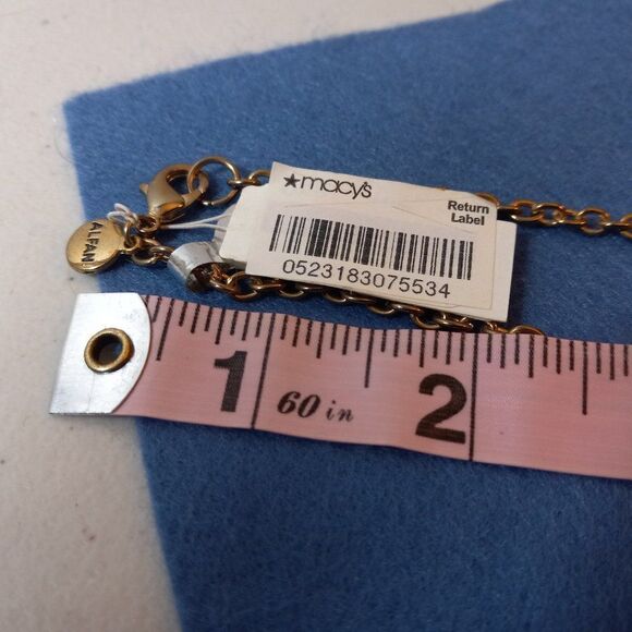 NWT Alfani Gold Tone Metal Bar  Necklace - Picture 6 of 6
